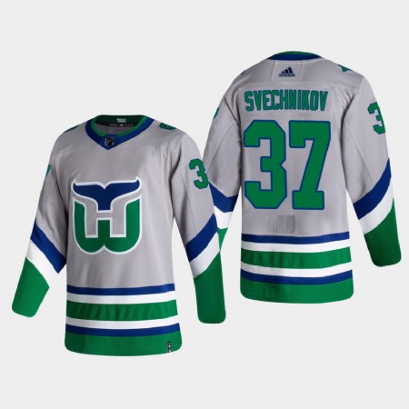 Mænd NHL Carolina Hurricanes Trøje Andrei Svechnikov 37 2020-21 Reverse Retro Authentic
